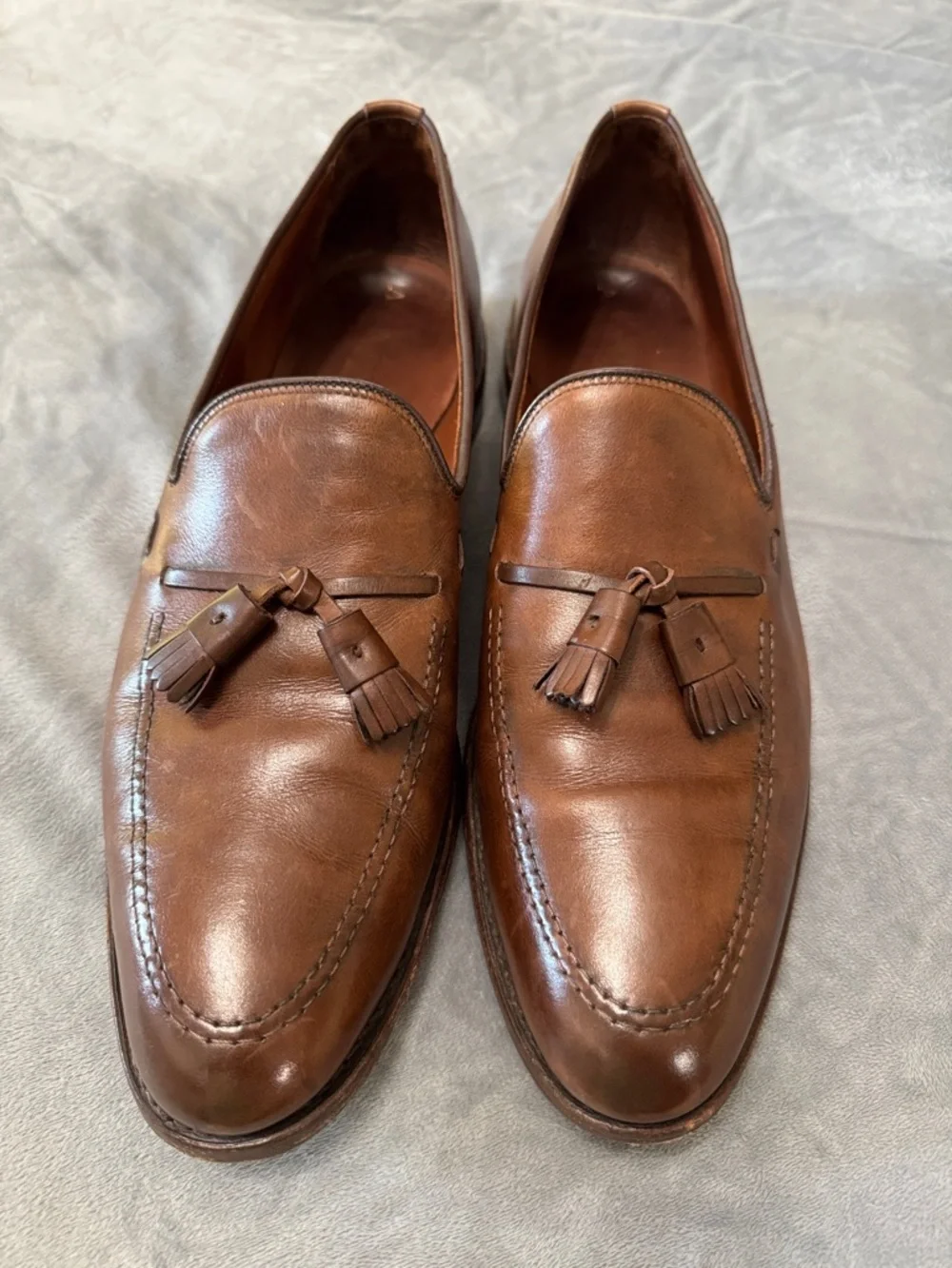 Allen Edmonds Chestnut Leather Tassel Loafers